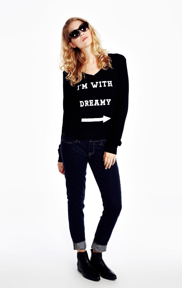 I'm With V-Neck Jumper 2